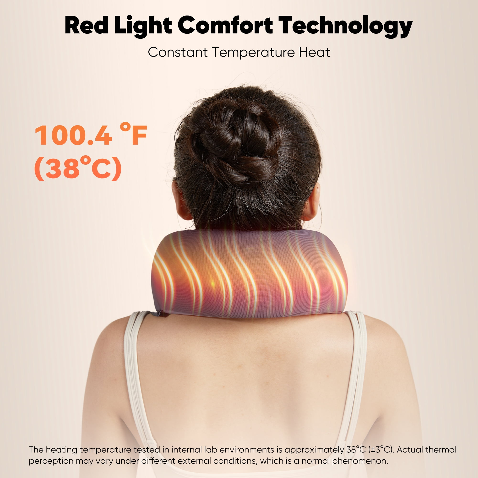 Neck Massager for Deep Tissue,Shiatsu Neck Massager with Heat,Rechargeable 3D Kneading for Home Office Car Travel,Gifts for Women Men