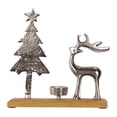 thumbnail image 6 of Northlight Reindeer and Tree Metal Christmas Tealight Holder - 10.5", 6 of 6