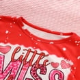 thumbnail image 5 of ZEHJUHAN Toddler's Girls 2-Piece Set Red Heart Print Flare Long Sleeve Round Neck Hoodie&Flare Pants Outfit Red，18-24M, 5 of 10