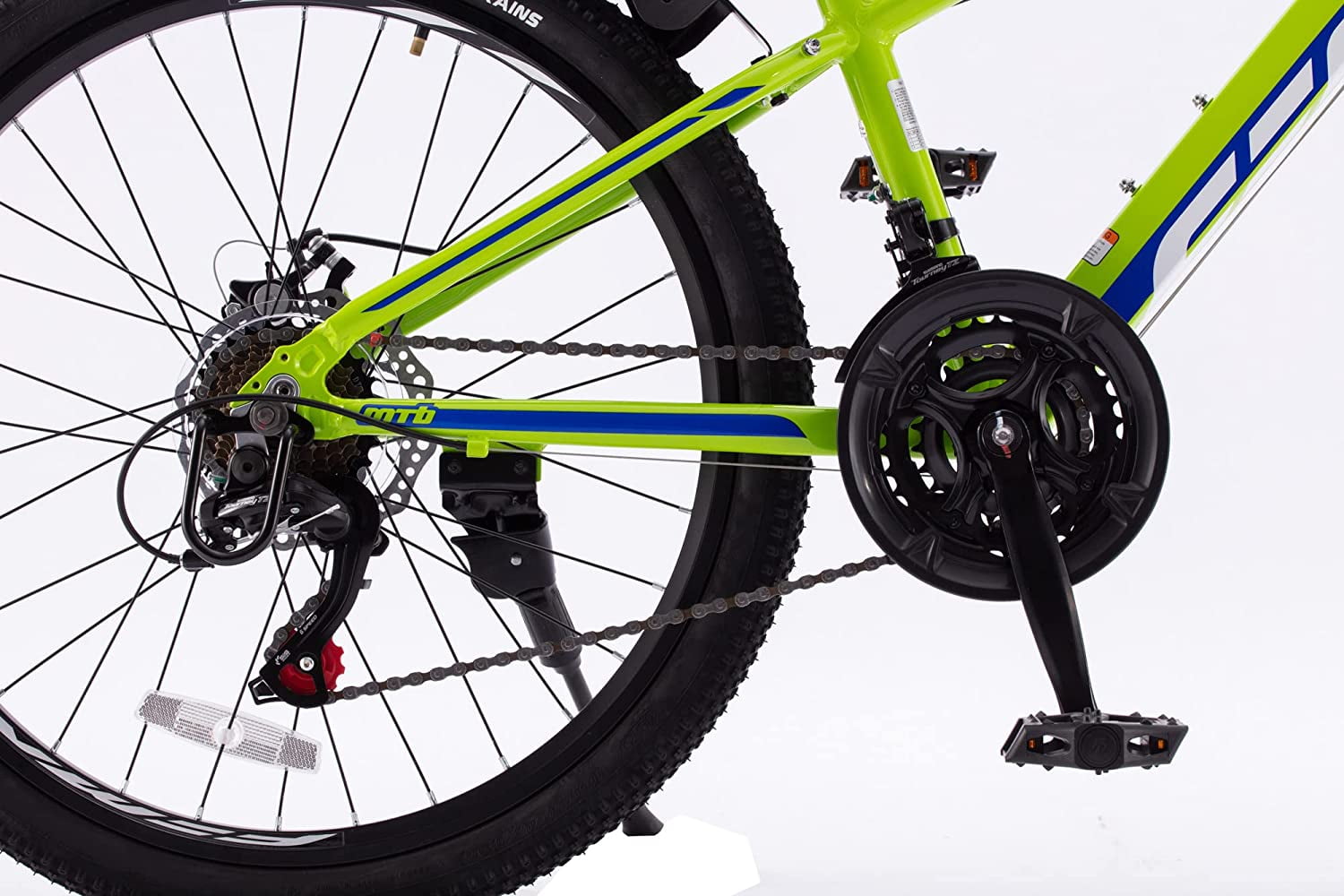 Royalbaby Aluminum Alloy MTB Bike 24 inch Kids Bike 21 Speeds Green Color With Disc Brake Walmart