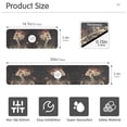 thumbnail image 3 of Yayeee Faucet Mat for Kitchen Sink 14.7" Diatomite Long Splash Guard Pad, Skeleton with Flowers Pattern, 2 Pack, 3 of 7