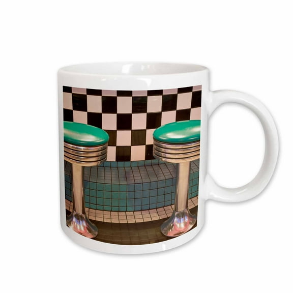 3drose, New Mexico, Albuquerque, 66 Diner, Route 66 - Us32 Mde0054 - Michael Defreitas, 11oz Mug