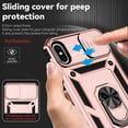 thumbnail image 4 of for iPhone X / iPhone Xs Case with Camera Lens Cover HD Screen Protector,  Grade Drop Protection  Ring Holder Kickstand Protective Phone Case for iPhone X / Xs 5.8 inch (Rose Gold), 4 of 17