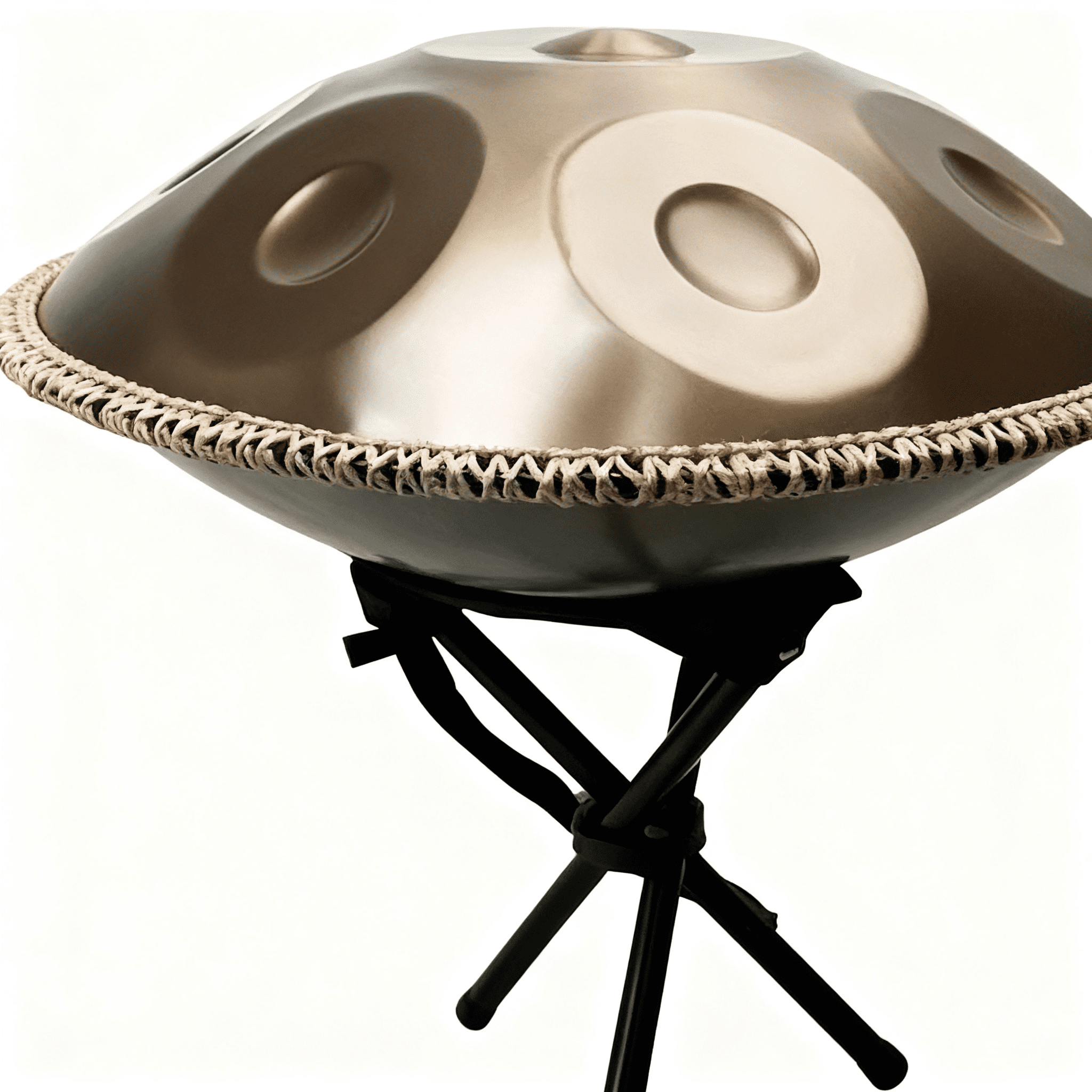 9 Notes Gold Solid Color Handpan Drum Steel Percussion Instrument