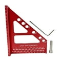 thumbnail image 4 of Regla de medición de múltiples ángulos 3D portátil para ingenieros de construcción industrial Rojo, 4 of 8