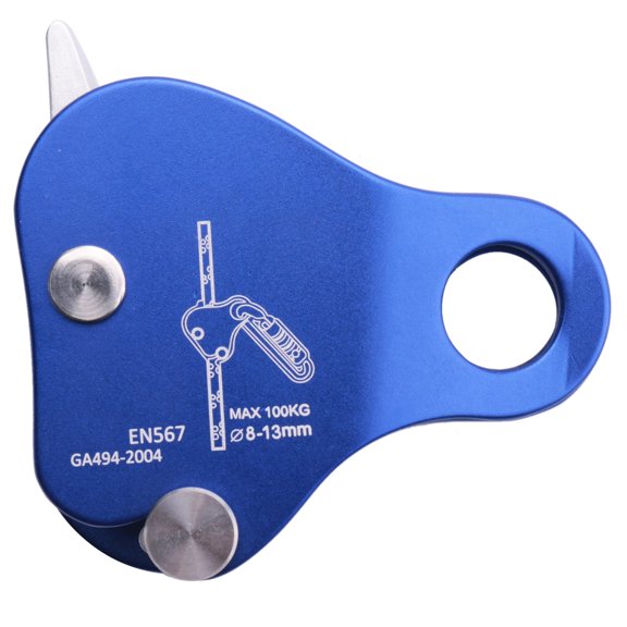Rope Ascender,Rock Climbing Tree Arborist Grab Self-Locking Grip for Outdoor and Rescue 8-13MM,Blue