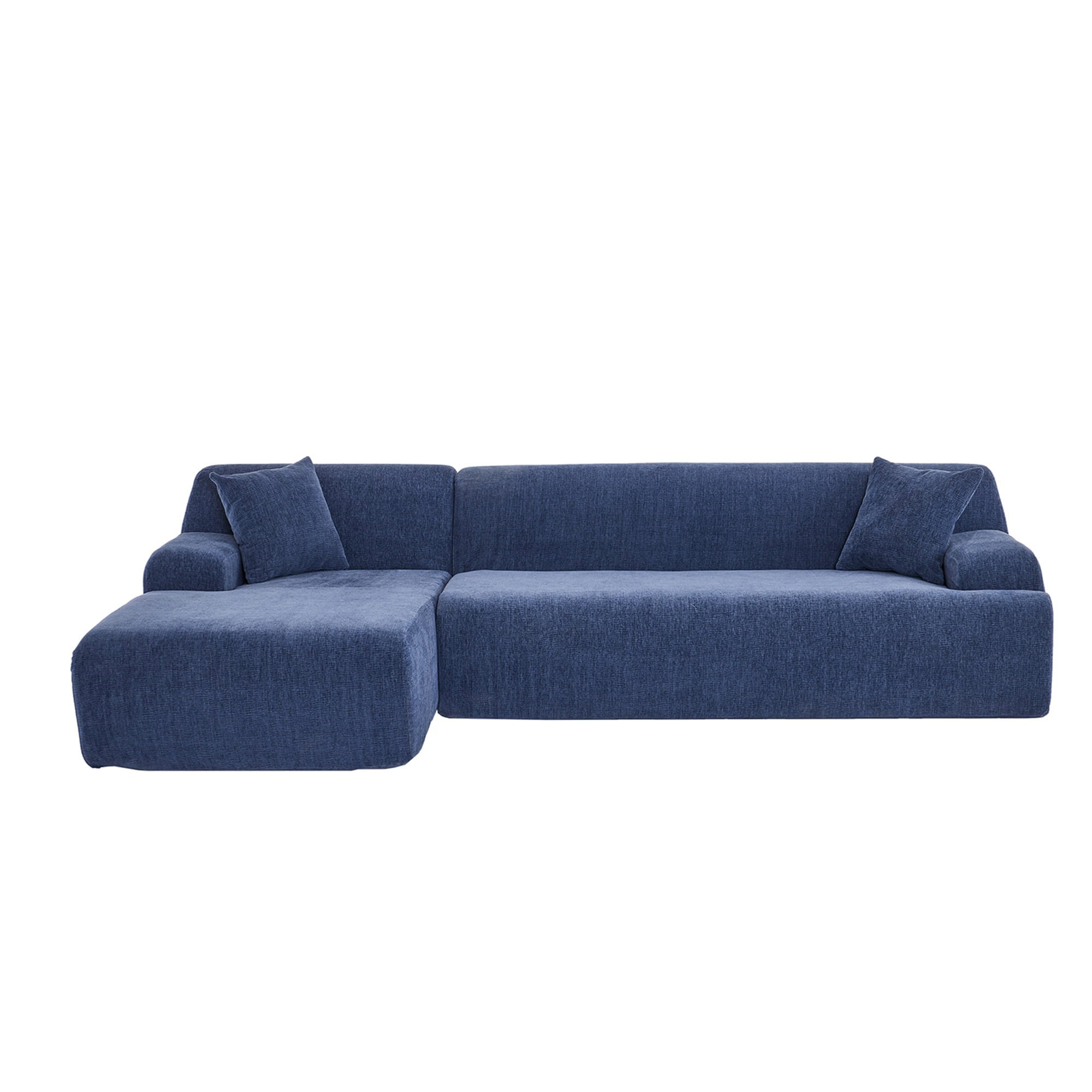 Kadyn Modern Large L-Shape Modular Sectional Sofa, Sofa Couch for Living Room, Bedroom, Salon, 2 Piece Free Combination, Blue