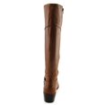 thumbnail image 3 of Biliee Wide Calf Round Toe Leather Knee High Boot, 3 of 5