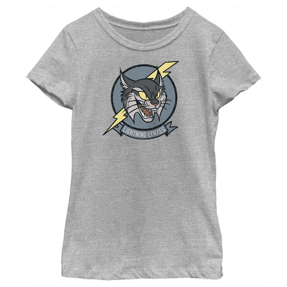 Girl's Strange World Lightning Lynxes Graphic Tee Athletic Heather X Large