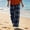 Blue, variant on Fall Gingham Pants for Women Plaid Print Wide Leg Loose Fit High Waist Casual Trousers with Pockets Brown 2X