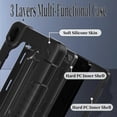 thumbnail image 5 of Fancing for Walmart Onn 7 inch Gen 4 Tablet Case/for Onn 7 inch Tablet Case 2024 Model,Heavy Duty Kids Shockproof with Kickstand Shoulder Strap Case for Onn 7 2024 Model:100135924 Tablet(Black), 5 of 7