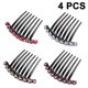 thumbnail image 1 of Peine para el cabello Juego de 4 dientes de diamantes de imitación Peine para el cabello Accesorios para el cabello Peine para el cabello para mujeres Niñas Regalo 4 colores Adepaton 2036003, 1 of 9