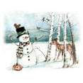 thumbnail image 2 of Manning, Ruane 32x26 White Modern Wood Framed Museum Art Print Titled - Snow Friends, 2 of 4