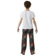 thumbnail image 5 of FORMRS Kids Pajama Pants with Pockets Size 11-12Y Boys Lounge Sleep Bottoms, Red Tartan Pattern, 5 of 8