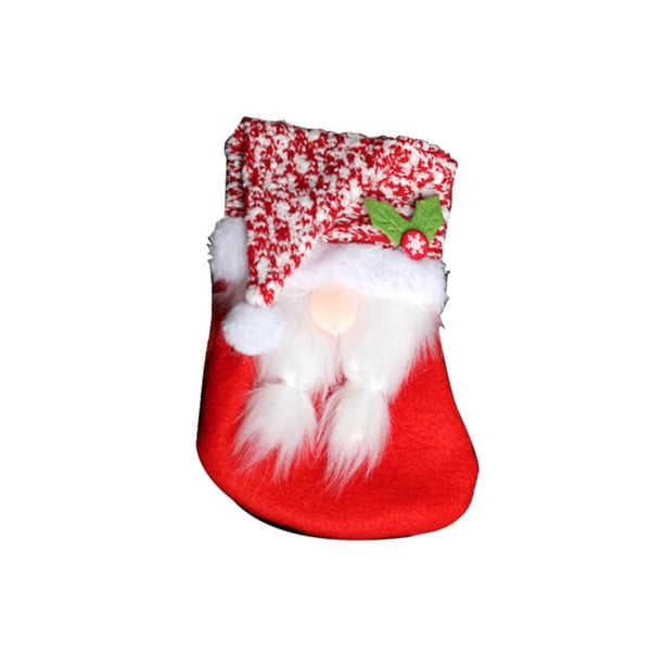 Calcetín de Navidad Rudolph Calcetines de regalo Colgante de bolsa de caramelos para anciano sin rostro Wmkox8yii gf6629