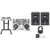 Hercules DJControl Glow USB DJ Controller Mixer+Lights+Stand+Headphones+Speakers