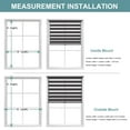 thumbnail image 6 of MYshade Cordless Zebra Blinds Black-29"W*50"H Pull Down Roller Window Shades Double Layer Light Control Free Stop Window Shades Day and Night Blinds Easy Installation for Home, 6 of 8