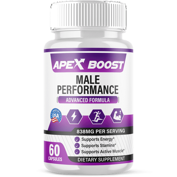 Apex Boost Advanced Formula Pills All Natural Vitamin Supplement ApexBoost 60 Capsules
