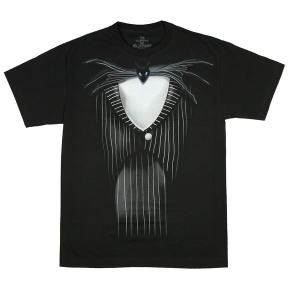 Disney's The Nightmare Before Christmas Men's Jack Skellington Tuxedo Costume Adult Short Sleeve T-Shirt