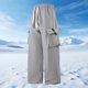 thumbnail image 1 of Ceisia Men's Gift Wide-Leg Capri Pants with Color-Block Cargo Pockets & Long Drawstrings - Street Style Casual Multi-Color, 1 of 8