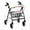 The American Flag Daisies lilies, variant on HELLHERO Removable Rollator Seat Back Cover Seat and Backrest Covers & Nurses' Day Theme for Unisex Washable for Seniors Men Women Quick Installation