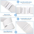 thumbnail image 3 of ZheElen 2pcs Stylish Dress Belt With Buckle Fastening Full Elasticity For Women 1Set, 3 of 6