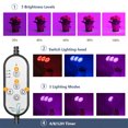 thumbnail image 4 of Graflsoa Lampe de Croissance pour Plantes à Pince USB Réglable 15 W avec Spectre Rouge/bleu, 5 Niveaux de Luminosité et 3 Modes, Flexible à 360°, Homologuée IP66, Durée de Vie de 30 000 H, 4 of 6