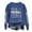 Blue, variant on TIANZEN Women Casual Long Sleeve Lightweight Crewneck Sweatshirts Football Graphic Printed Pullover Sweatshirts Blouse Top Hooded Zip up Jacket Women