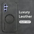 thumbnail image 5 of Allytechgroup Galaxy A14 5G Case, Magsafe Compatible Shockproof Vintage PU Leather Mangetic Back Cover Anti-Scratch Phone Case for Samsung Galaxy A14 5G, Gray, 5 of 10