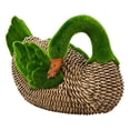 thumbnail image 4 of ERTZAE&nbsp;1pc Resin Figurine Green Sculpture,Flocked Imitation Rattan Woven Duck,for Garden Patio Decor,Resin Ducks with Naturalistic Woven Texture,Weatherproof Statues for Indoor/Outdoor Display, 4 of 4