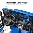 thumbnail image 6 of Hikiddo 2-Seater Ride on Car Truck, 24V 4WD Ride on Toy Electric Car for Kids Boys w/Remote, Bluetooth - Blue, 6 of 10