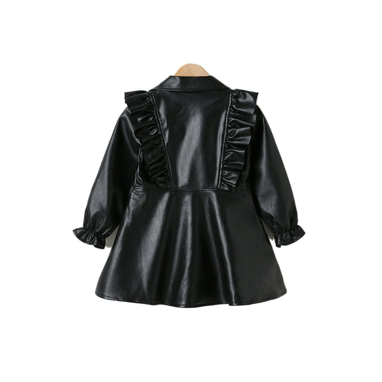 Leather dresses, White & Black Leather Dress Styles