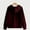 Wine, variant on Vedolay Womens Sweatshirts Womens Casual Long Sleeve Solid Lightweight Pullover Tops Loose Sweatshirt with Pocket, M