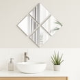 thumbnail image 2 of Small Decorative Wall Self Adhesive Shaped Mirrors - Set of 4, 2 of 7