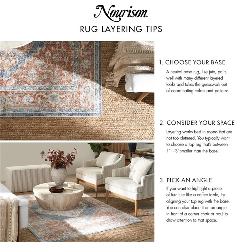 Pemberly Row Modern / Contemporary 9'x12' Jute Plush Rug in Beige