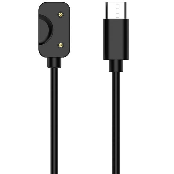Peggybuy Magnetic Charging Cable Cord for Samsung Galaxy Fit 3 R390 (Black 55CM Type C)