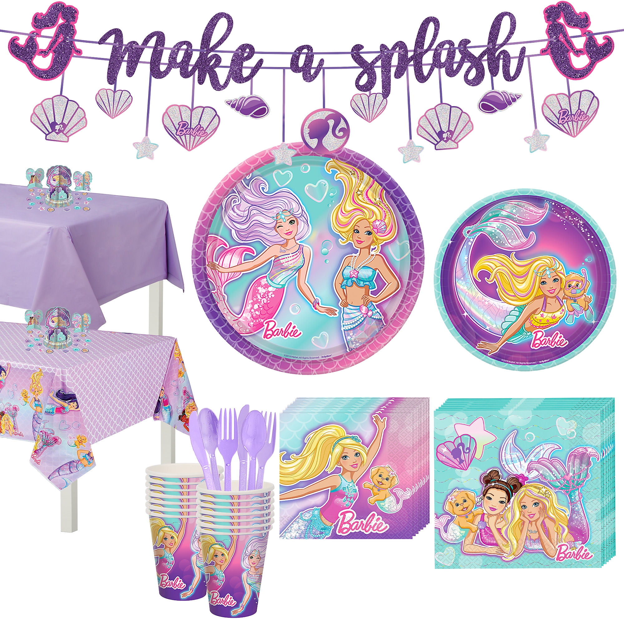 barbie silhouette party supplies