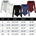 thumbnail image 4 of Vaslanda Women's Square Neck Long Sleeve Tops Bodysuit, 4 of 4