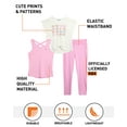 thumbnail image 4 of RBX Girls' Pants Set - 3 Piece Short Sleeve Performance T-Shirt, Tank Top, and Capri Leggings (7-12), 4 of 7