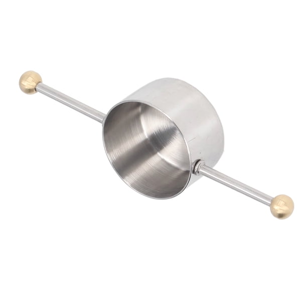 Taza De Onzas De Bartending, Taza Medidora Multiusos De Acero Inoxidable, Interior Cepillado, Base De Metal Precisa, Doble Bola Para El Hogar