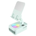 thumbnail image 3 of CoreLiving Small Desk Fan Portable Handheld Personal Fan Quiet Battery Powered Rechargeable USB Fan with Phone Holder for Summer Essentials 1 Pack, 3 of 6