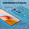 thumbnail image 5 of Compatible with Samsung S24 FE Case Glitter Shockproof, Samsung Galaxy S24 FE Phone Case Bling Sparkly TPU and PC Silicone Shiny Girl Women Thin Protective Cover (Blue), 5 of 14