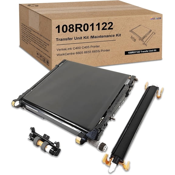 108R01122 Transfer Belt Unit Kit Compatible for Xerox VersaLink C400 C405 Maintenance Kit WorkCentre 6605 6655 6655i Phaser 6600 Printer Unit,with Bias Transfer Roller,Feed Roller & Transfer Belt