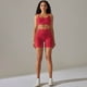thumbnail image 5 of Conjunto de chaleco de Yoga sin costuras para mujer, 2 piezas, sujetador corto para correr, traje corto, ropa deportiva para entrenamiento, equipo de gimnasio, ropa deportiva para Fitness, 5 of 5