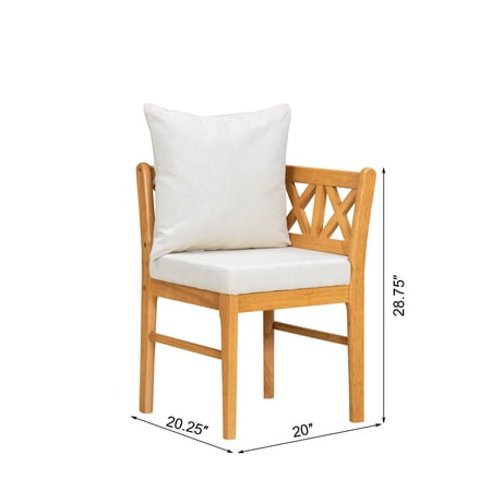 Wooden Dining Chairs Farmhouse Modern Dining Corner- Chairs Set of 2 Natural White Dining Chairs Fabric Rubber Wood Upholstered Dining Chairs Furniture Dining Furniture Seating for Dining