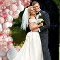 thumbnail image 6 of Threns Wedding Arch Cover Arch Backdrop Cover Double Sided Spandex Arch Backdrop Stand Covers Round Top Arch Frame Cover with Elastic,Black,6.56 × 3.28 ft, 6 of 8