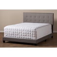 thumbnail image 4 of Baxton Studio Brookfield Modern and Contemporary Grey Fabric Upholstered Grid-tufting Full Size Bed, 4 of 9