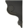 thumbnail image 3 of Ekena Millwork 3 3/8"W x 6 1/2"D x 10 1/2"H Boston Traditional Scroll Wood Vintage Decor Corbel, Pebble Grey, 3 of 7