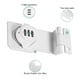 thumbnail image 2 of Cerradura de Combinación Sin Llave Uxcell 3.5" Pestillo de Contraseña Mecánico con Perilla de Giro Cerraduras de Hasp 90 Grados Cerradura de Puerta de Granero Blanca, 2 of 7