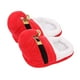 thumbnail image 4 of GOOHOCHY 1 par de pantuflas cálidas de felpa antideslizantes, regalo de Navidad para adultos y niños, color rojo, talla 35-41, 4 of 8